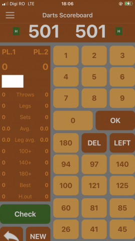 iOS Darts app